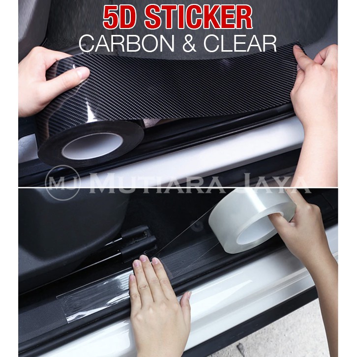 Anti-Scuff Sticker Carbon List 5D Sticker Lip Bumper Sill Plate