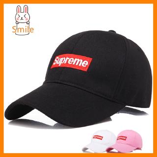 New Supreme เบสบอลหมวกผู้ชายและผู้หญิงโค้งชายคาหมวกคู่ฮิปฮอป