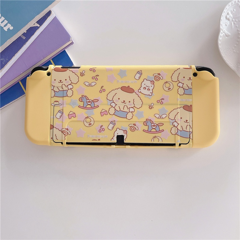 เคสโทรศัพท์มือถือ TPU ป้องกันรอย ลายการ์ตูนแอนิเมชั่น ธีมสตรีท สีเหลือง สําหรับ Nintendo Switch OLED