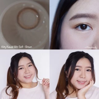 คอนแทคเลนส์ รุ่น Mini Soff สี Brown / Gray / Black - คิตตี้ คาวาอิ Kitty Kawaii (Vial)