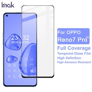 Origina Imak Oppo Reno 7 Pro 5G กระจกนิรภัย HD กาวเต็ม ฟิล์มกันรอยหน้าจอ