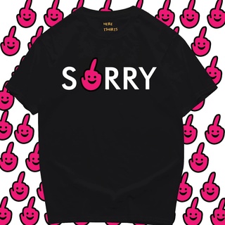 (🔥พร้อมส่ง🔥)เสื้อ SORRY  COTTON 100 % มีทั้งทรงปกติและ OVERSIZE ร้าน Sheshirts