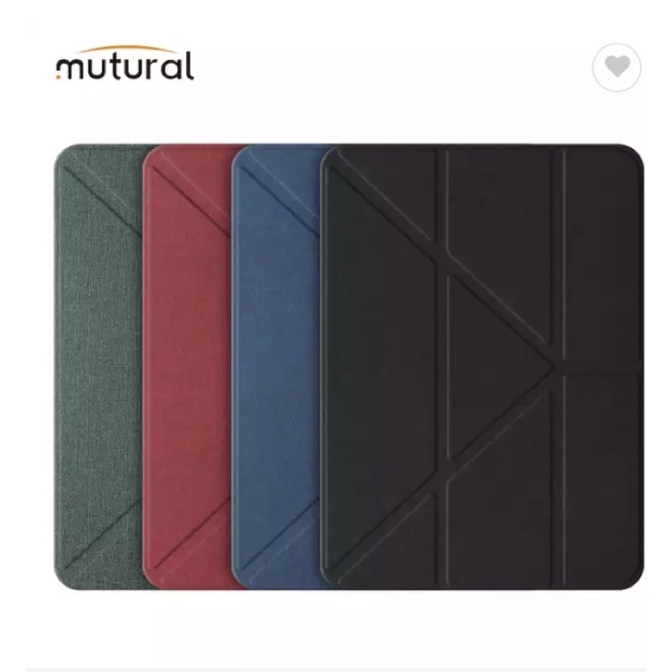 Mutural เคสไอแพดแบบพับจีบกันกระแทก สำหรับรุ่น ไอแพดAir8 11,Gen11,10,Air7,6,5,4,Ipad 10.2,ipad 10.9,Ipad 9.7, Pro10.5