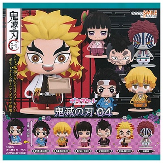 กาชาปองดาบพิฆาตอสูร ไยบะโมเดล รุ่น4 ยืนพร้อมฐาน แท้ 💯 Kimetsu no Yaiba 04 Gashapon Pocket Maquette Good Smile Company