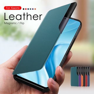 เคสโทรศัพท์มือถือหนัง ฝาพับอัจฉริยะ สําหรับ Xiaomi 11 Lite 5G NE 11T Mi 11 Pro 11Lite Light 5G