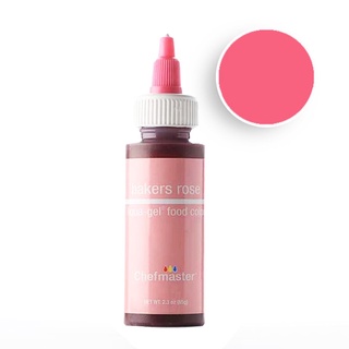 Chefmaster Color Bakers ROSE Liqua-Gel 2.3oz/5041 สีเจลผสมอาหาร สีชมพู