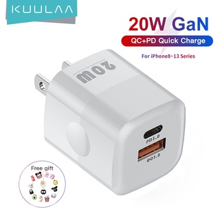 Kuulaa ที่ชาร์จโทรศัพท์ USB 3.0 QC 20W ชาร์จเร็ว สําหรับ Xiaomi Redmi Note 8 7 PD3.0