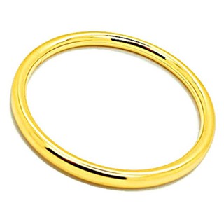 Tfine กำไลหลอดเงาชุบทอง 24 เคเส้นผ่าศูนย์กลาง 5.5 ซม - Gold