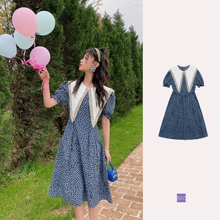 【พร้อมส่ง】「สินค้าลิขสิทธิ์แท้」Iris Fashion IDB109 Summer flowers dress เสื้อผ้าผู้หญิง ชุดเดรส