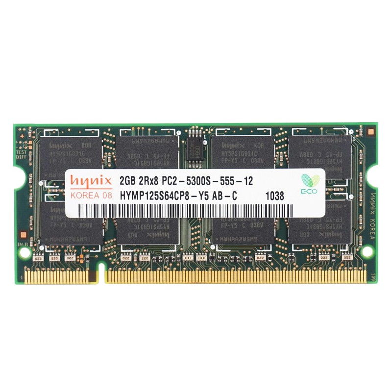 Fr Hynix 2GB PC2-5300S-555-12 DDR2 667Mhz 200pin Sodimm 2Rx8 Laptop Memory