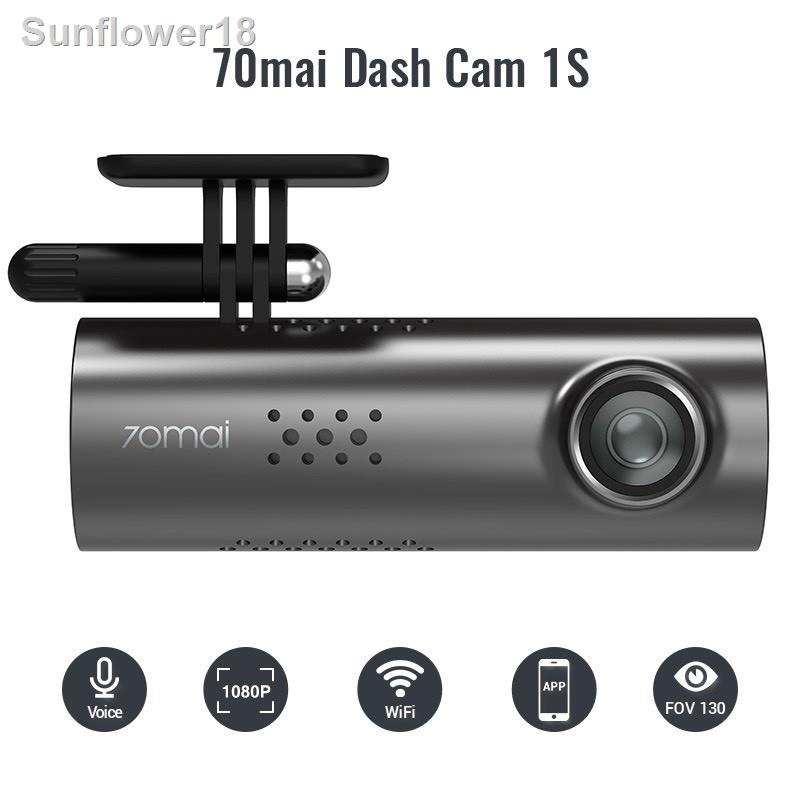 ﹊❡70mai 1S Dash Cam กล้องติดรถยนต์ กล้อหน้ารถ กล้องติดรถยนต์ ติดหน้ารถยนต์ คมชัดสั่งการด้วยเสียง M018