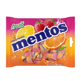 สุดยอด!✅ MENTOS เมนทอส ลูกอมรสผลไม้ ถุง 100 เม็ด 🚚พร้อมส่ง!! 💨