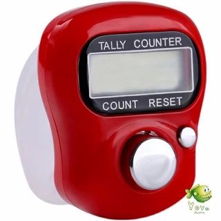 YOYO เครื่องนับดิจิตอลแบบมีไฟ สวมนิ้ว นับก้าว นับรอบการวิ่ง digital counter