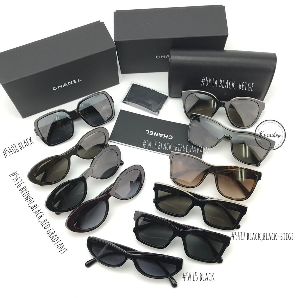 ส่งฟรี] New Chanel Sunglasses เช็คสินค้าก่อนกดค่า | Shopee Thailand