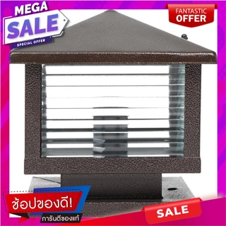 ไฟหัวเสา INOVA UT106 โลหะ คันทรี่ สีน้ำตาล ไฟหัวเสา POST MOUNTED LAMP INOVA UT106 METAL COUNTRY BROWN