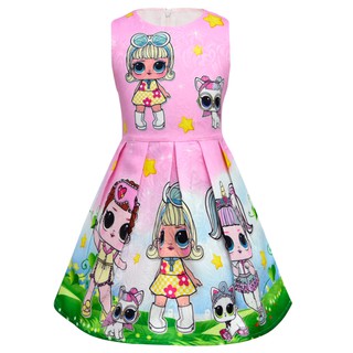 สาวใหม่ Kawaii LOL Surprise Doll Party ฉลองวันเกิดชุดราตรีค็อกเทลค่ำ