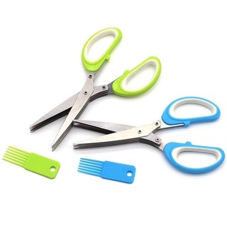 5 scissors cut กรรไกรซอยหั่นอเนกประสงค์ 5 ใบมีด ของญี่ปุ่น