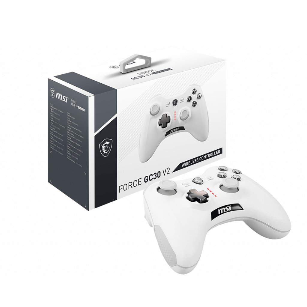 CONTROLLER  (อุแกรณ์ควบคุมเกม)  MSI FORCE GC30 V2 (WHITE) (MSI-JOY-GC30-V2-WH) ประกัน 1 ปี*ของแท้*