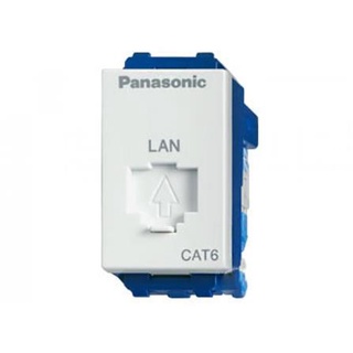 [พร้อมส่ง] HomeDoDee เต้ารับคอมพิวเตอร์ PANASONIC CAT6 WEG24886 สีขาว เต้ารับสายไฟ เต้ารับ