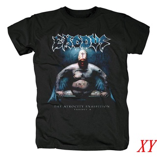 เสื้อยืดแขนสั้นลําลอง คอกลม พิมพ์ลายวงดนตรี Exodus British Metal Runaway อเนกประสงค์ สําหรับผู้ชาย