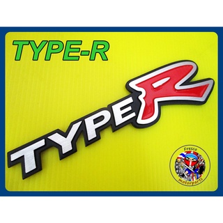 โลโก้ -  With for HONDA civic accord TYPE-R black-red Racing logo badge emblem   ขนาด15.5 x  2cm.