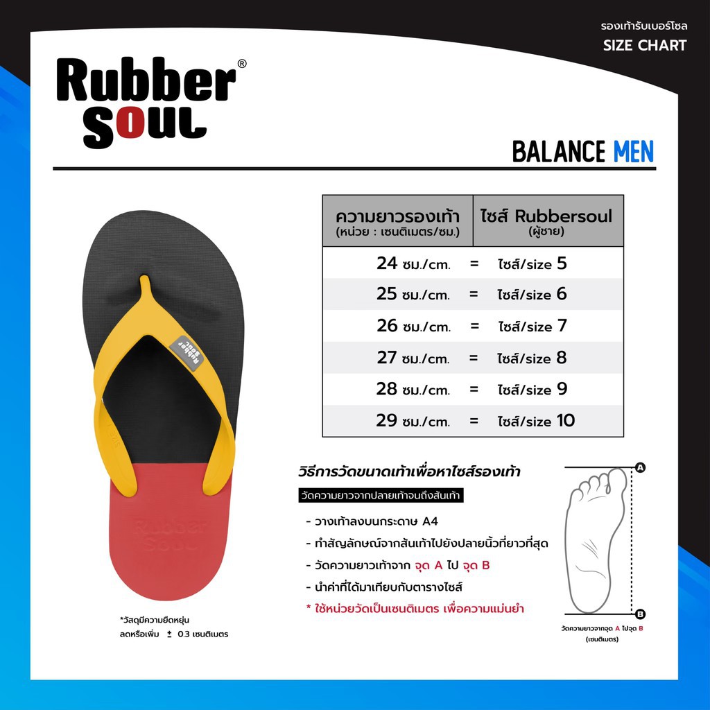 Rubber Soul รองเท้าแตะ รุ่น Balance SET1