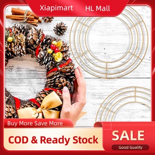 Xiapimart กรอบพวงหรีดโลหะ ทนทาน กันสนิม สําหรับแขวนตกแต่งผนังบ้าน