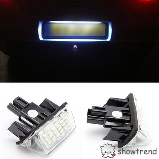 ไฟส่องป้ายทะเบียน 18 LED สำหรับ Toyota Camry Yaris Corolla fielde 2 ชิ้น / ชุด