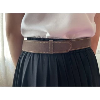 (พร้อมส่ง) เข็มขัดนิสิต เข็มขัดนักศึกษา ผู้หญิง หนังสักหลาด คุณภาพดี 4 เฉดสี ยาว 38"- 60"
