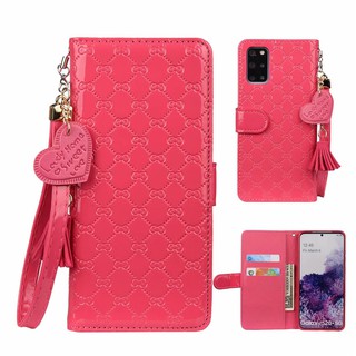 เคส Samsung Note 20 9 8 A13 A33 A53 5G Galaxy S22 Plus S20 S23 Ultra Note8 Note9 Note20 PU Leather Case Flip Cover Wallet เคสหนัง Strap Lanyard เคสโทรศัพท์หนังฝาพับพร้อมช่องใส่บัตรสําหรับ