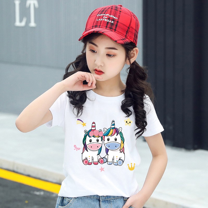 H271(ส่งจากไทย)เสื้อยืดเด็กแขนสั่ง ลายแฟชั่นสวยน่ารับ.ใส่ได้ทั้งเด็กชายและเด็กหญิง
