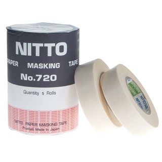 NITTO กระดาษกาวนิตโต้ NITTO TAPE  เทปกาวย่น 18มม.x18ม. ราคาต่อ 1 ม้วน