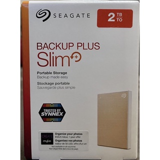 ลดล้างสต็อก Seagate 2TB BackUp Plus Slim External Hard Drive ฮาร์ดดิสก์พกพา แท้ 100% ศูนย์ซินเน็ค