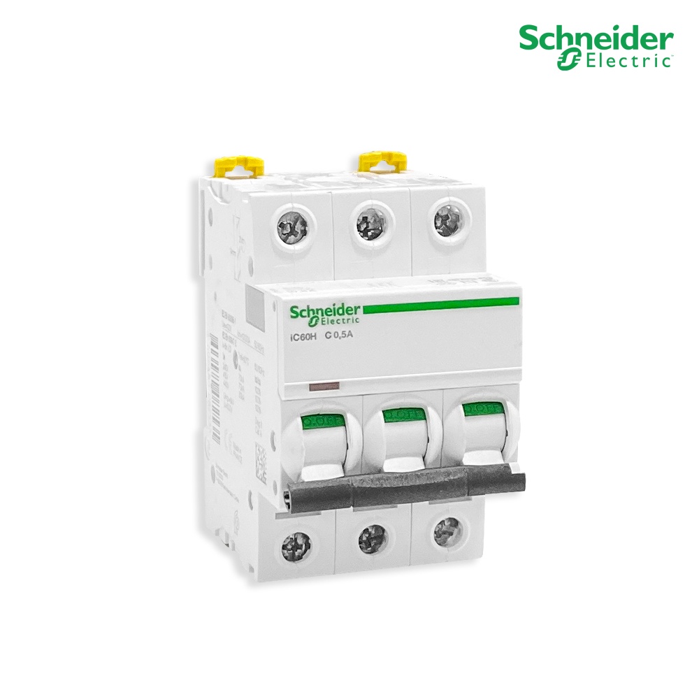 Schneider Miniature circuit-breaker |  Acti9 iC60H 3P 0.5 A C curve 10000 A  70kA | A9F84370