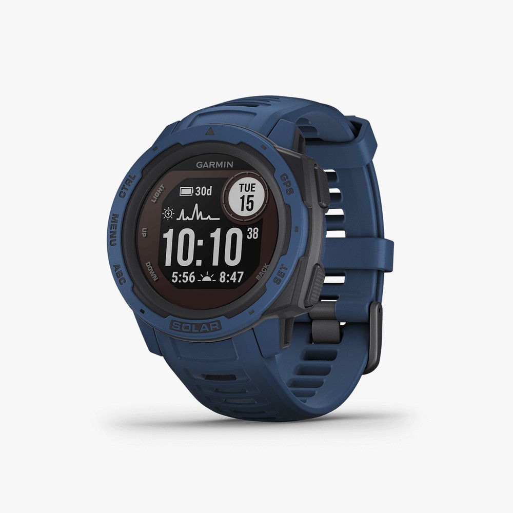 Garmin นาฬิกาข้อมือ Instinct Solar, GPS Watch, Tidal Blue, SEA รุ่น 010-02293-36