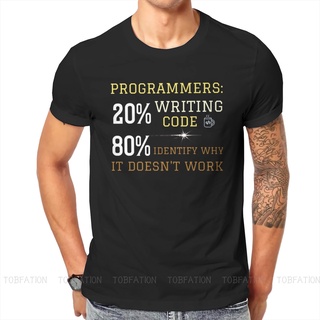 เสื้อยืดวินเทจเสื้อยืด ลาย 20% Writing Code 80% Identify Why IT Doesnt Work สไตล์ฮิปฮอปS-5XL