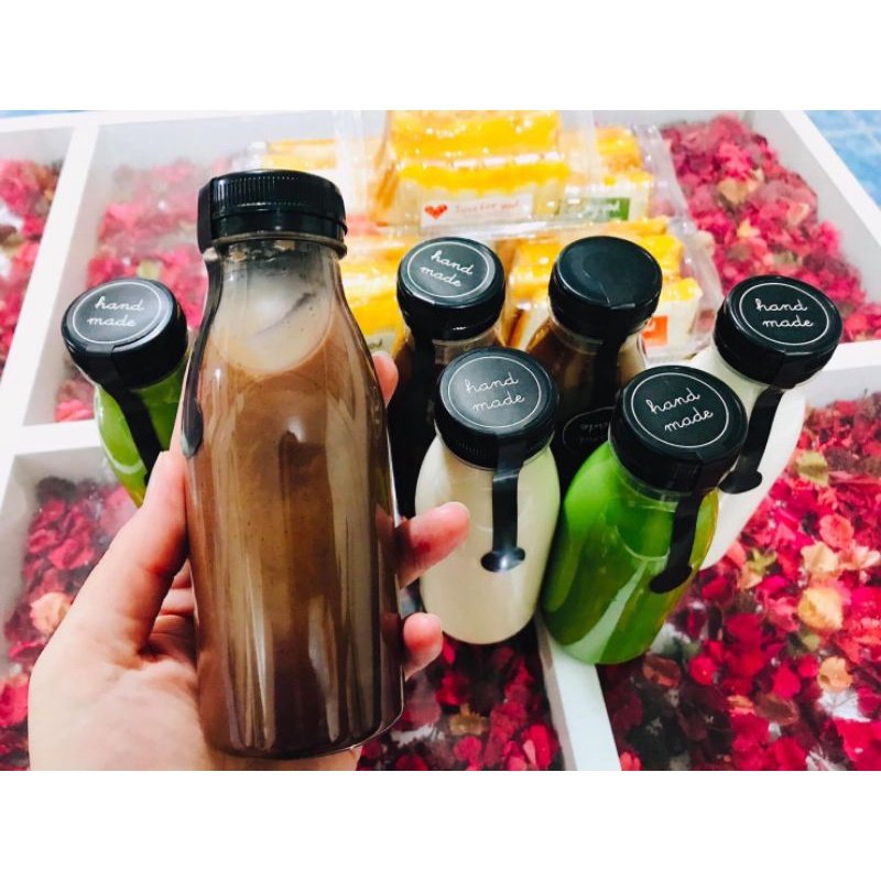 ขวดพลาสติก PET ทรงกลม ขนาด 200 ml (หนา 25 กรัม) (50 ใบ+พร้อมฝา เลือกสีฝาได้) ปากกว้าง 34 มิล
