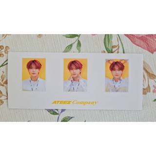 [พร้อมส่ง] สติ๊กเกอร์รูปติดบัตร จองโฮ Jungho ATEEZ 2021 Seasons Greetings ATEEZ Company Workshop ID Photo Sticker