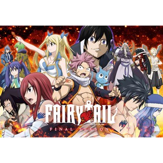 โปสเตอร์ Fairy Tail แฟรี่เทล ศึกจอมเวทอภินิหาร การ์ตูน ญี่ปุ่น Poster ของขวัญ โปสเตอร์สำหรับเด็ก Japan Anime FairyTail