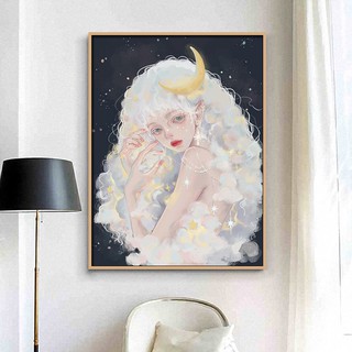 ภาพจิตรกรรมสีน้ํามันลาย The Twelve Constellation Girl Series Diy สําหรับตกแต่งบ้าน