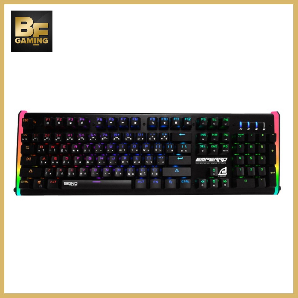 SIGNO E-Sport KB-770 EMPERRO RGB Mechanical Gaming Keyboard (Optical SW) คีย์บอร์ดเกมมิ่ง