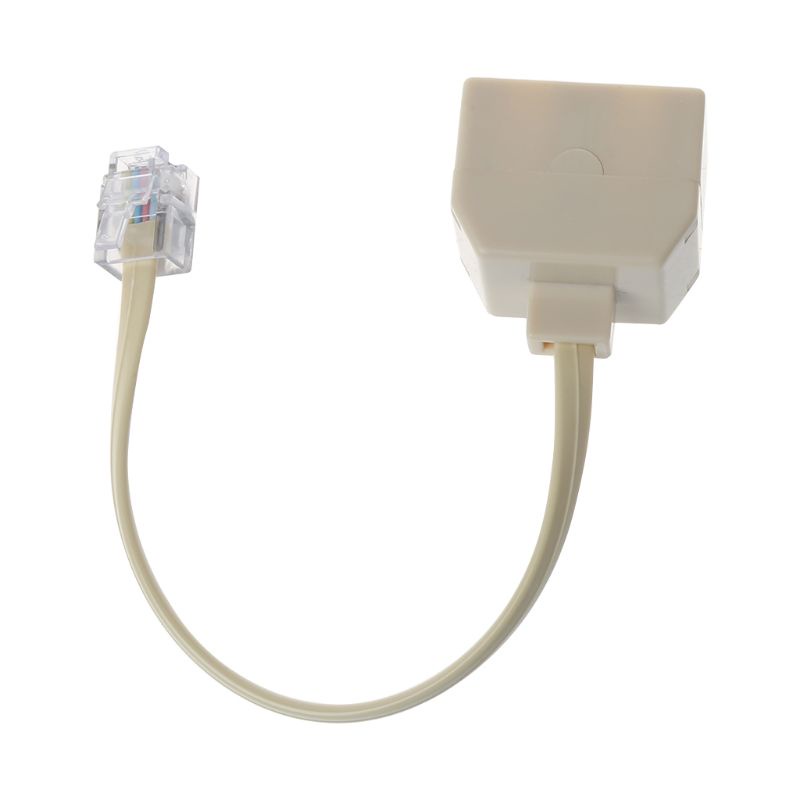 Seas RJ11 ถึงคู่ RJ11 ซ็อกเก็ตพอร์ตหญิง Splitter RJ11 ปลั๊ก 2 แจ็คอะแดปเตอร์สายโทรศัพท์ Cat3 6P4C Connector 1 ถึง