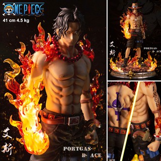 Figure ฟิกเกอร์ Model งานปั้น GK One Piece วันพีซ เต็มพิกัดสลัดจอมลุย วันพีช Portgas D Ace พอร์ทกัส ดี เอส หมัดอัคคี