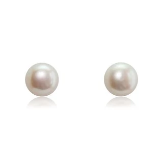 STUDEX ต่างหูสำหรับคนแพ้ง่ายนำเข้าจาก U.S.A. white pearls มุกสีขาว ตัวเรือนสีทอง (ก้านเล็กปกติ)
