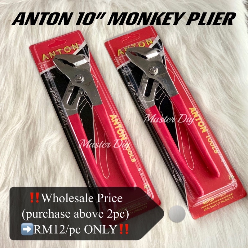 !! ANTON 10 MONKEY PLIER / ปั๊มน้ํา PLIER / KUNCI PAPE / PIPE WRENCH / SEPANA PAIP