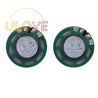 2 Pcs 1/4W 0.25W 8Ohm 27mm round external magnet speaker speaker