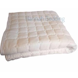 ผ้ารองกันเปื้อน 5 ฟุต Bedding Protector Cover Hiso 180 gsm  ทอเต็มผืน กันไรฝุ่น หนานุ่ม นอนสบาย้ารองกันเปื้อน 5 ฟุต Bedd