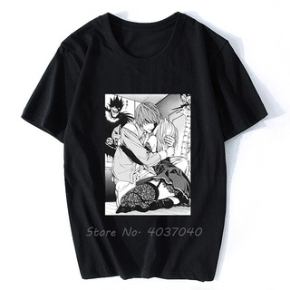 ถูกสุดๆพร้อมส่ง เสื้อยืดแขนสั้น ผ้าฝ้าย 100% พิมพ์ลายการ์ตูนอนิเมะ Death Note Light Misa หลากสี สไตล์ฮิปฮอป สตรีท ฤดูร้อ