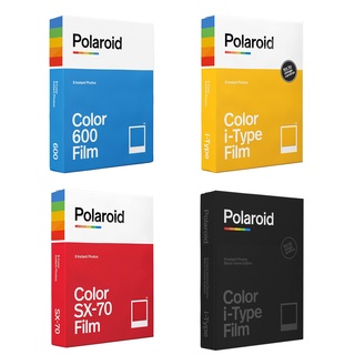 ฟิล์มโพลารอยด์ 600 สี กรอบสีดํา สําหรับกล้อง Onestep2 Onestep+ i-Type Polaroid Now Instax 1 ชิ้น