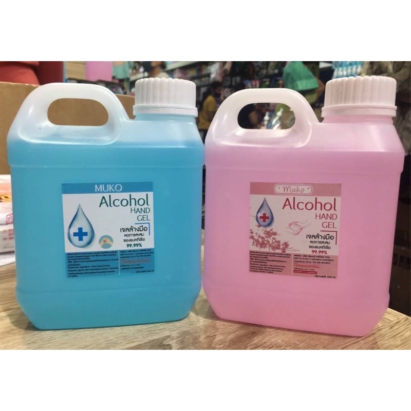 เจลแอลกอฮอลแกลนลอนกลิ่นซากุระ แป้งแด็ก  1,000 ml. MUKO ALCOHOL HAND SPRAY
